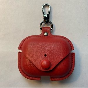 Red Leather AirPod Pro Case